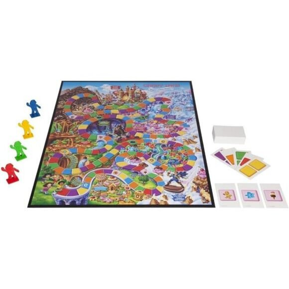 Hasbro Candy Land Board Game for Kids Ages 3 and Up Classic Family Game - Picture 2 of 5